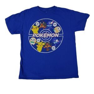 POKEMON blue sword‎ and shield starters Pikachu short sleeve tee shirt XL unisex